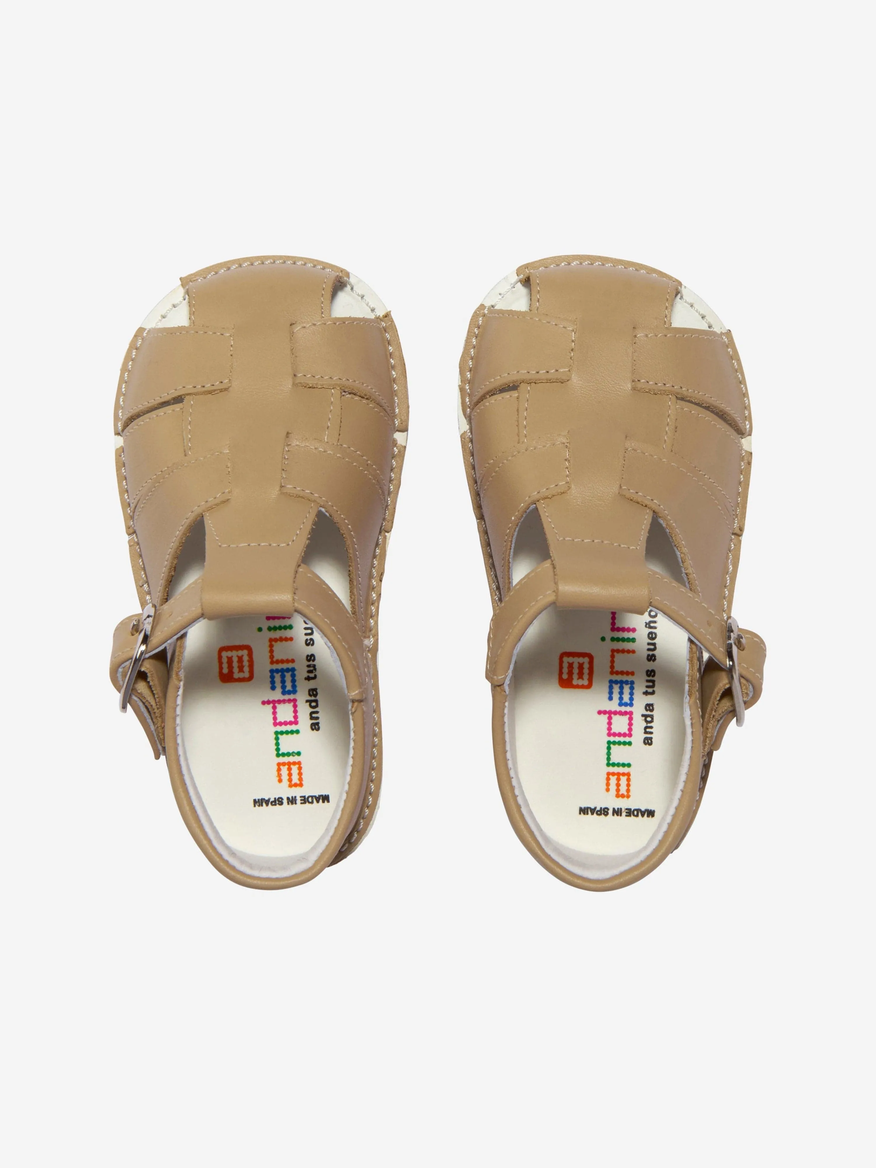 Baby Buckle Strap Sandals in Brown