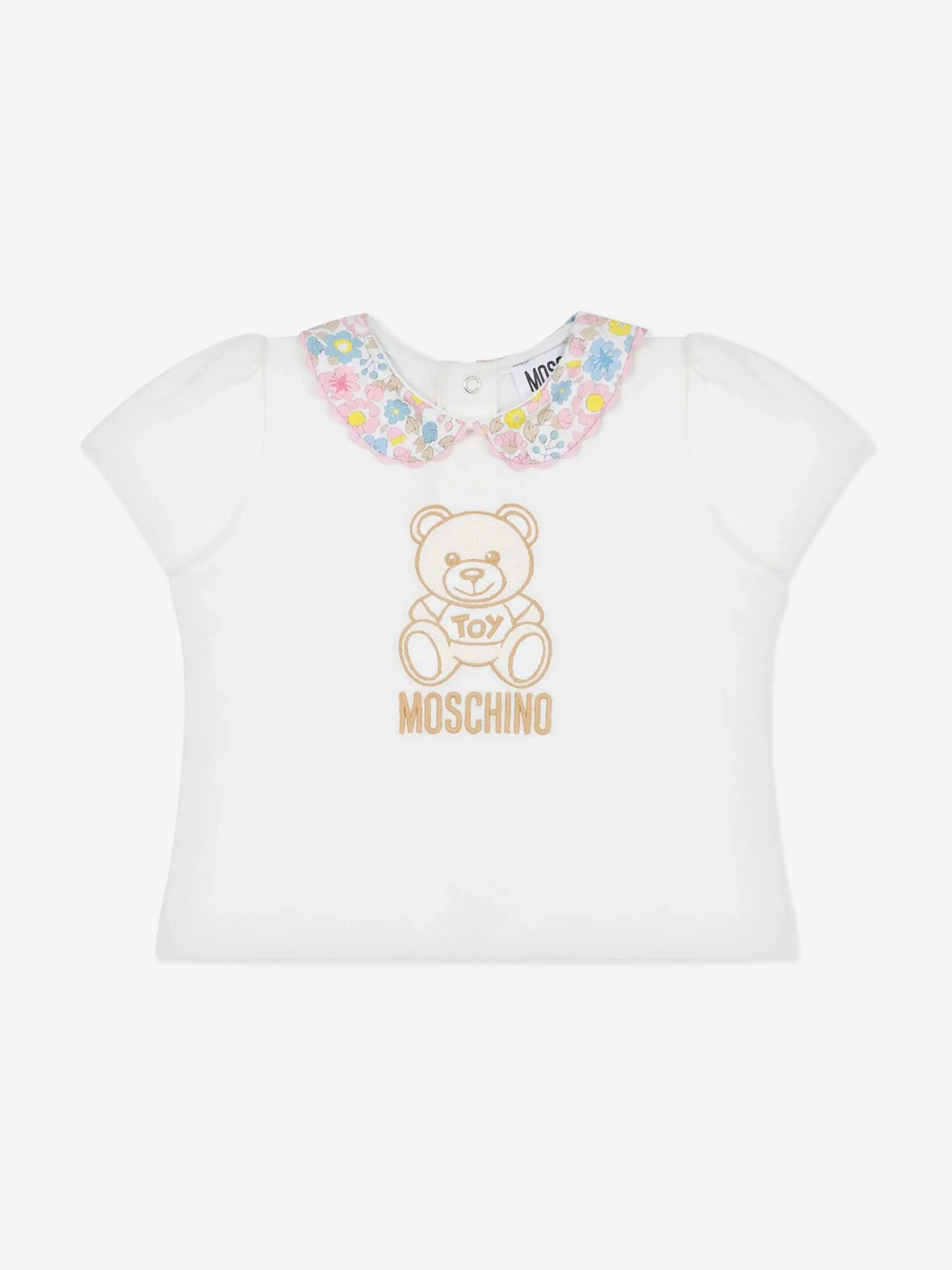 Baby Girls Teddy Bear Trouser Set in Ivory