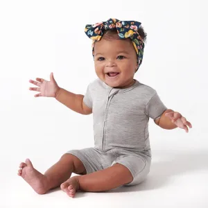 Baby Glacier Gray Buttery Soft Viscose Made from Eucalyptus Snug Fit Romper Gerber Childrenswea