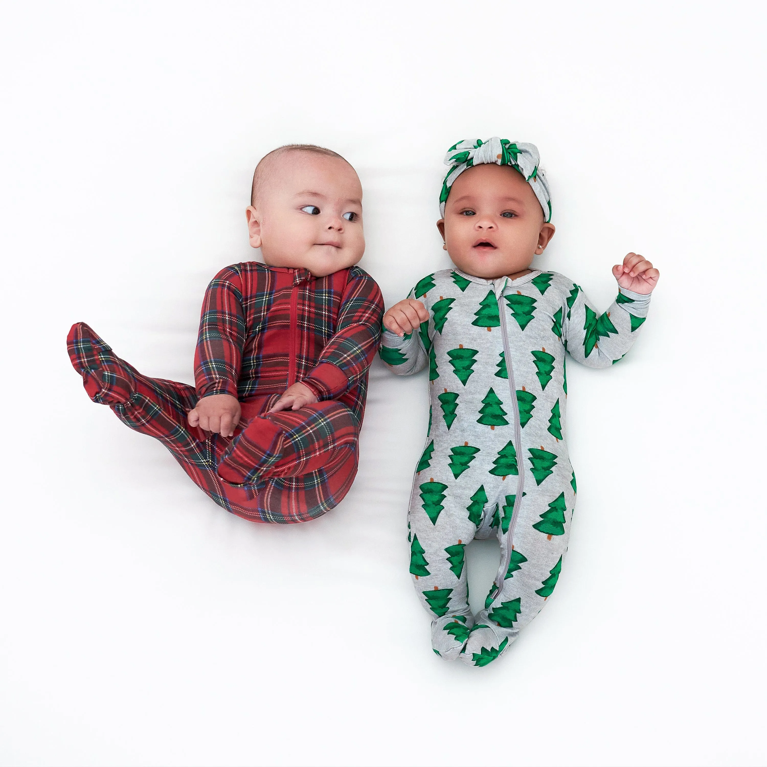 Baby Spruce Buttery Soft Viscose Made from Eucalyptus Snug Fit Footed Holiday Pajamas Gerber Childrenswea