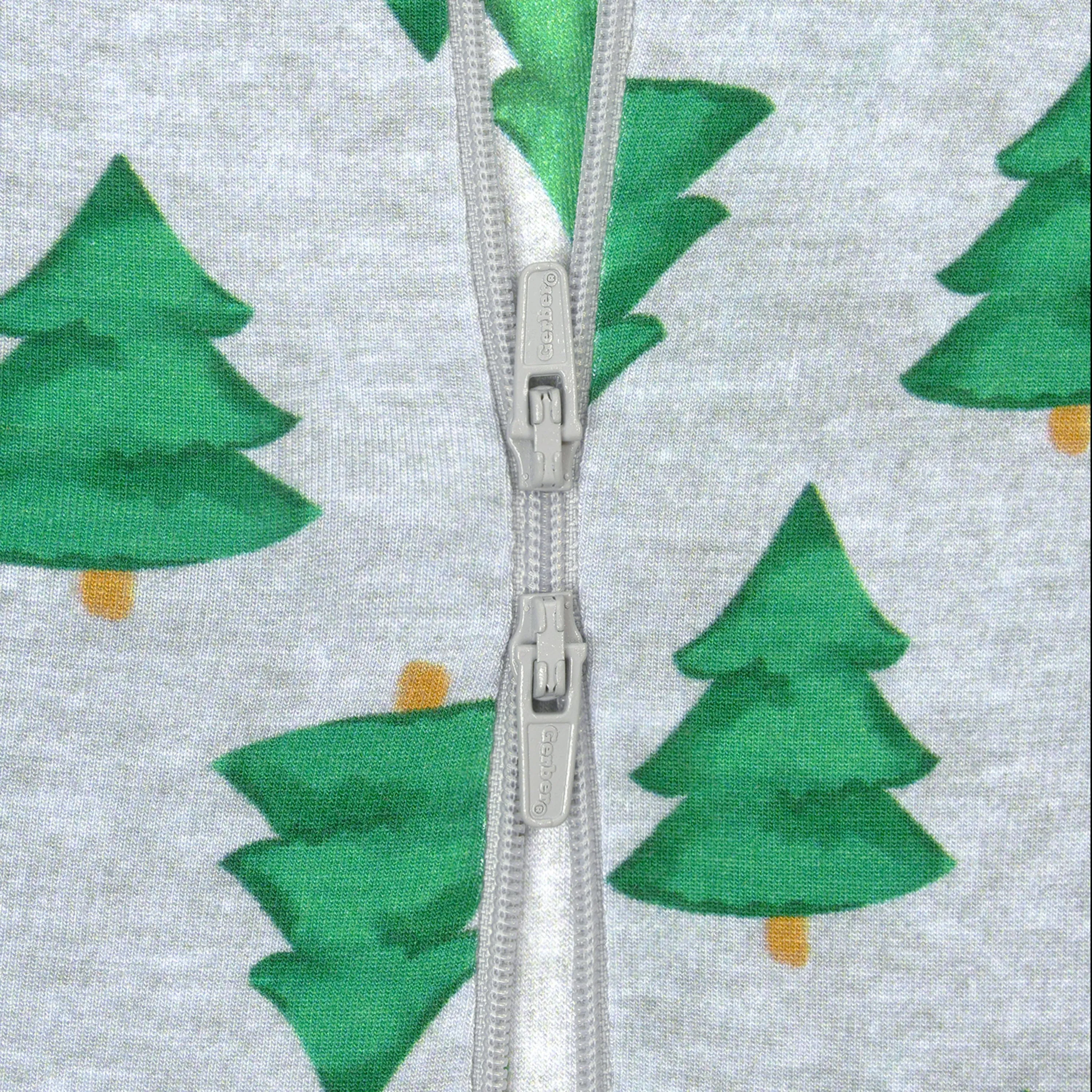 Baby Spruce Buttery Soft Viscose Made from Eucalyptus Snug Fit Footed Holiday Pajamas Gerber Childrenswea