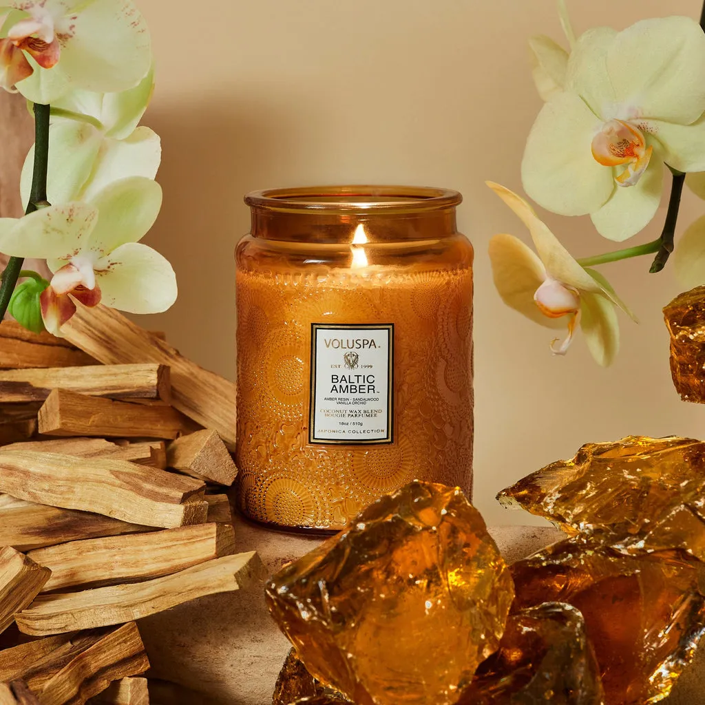 BALTIC AMBER LARGE JAR CANDLE