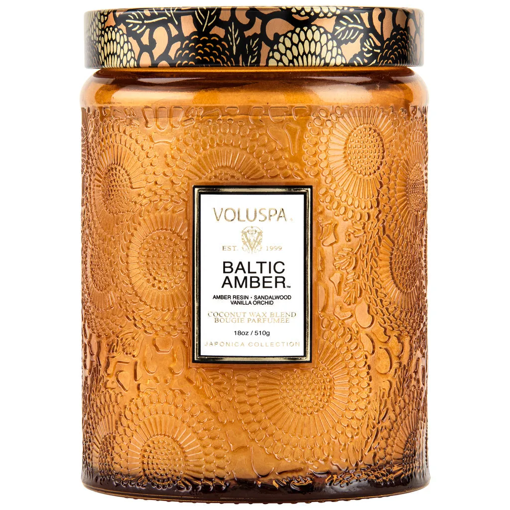 BALTIC AMBER LARGE JAR CANDLE