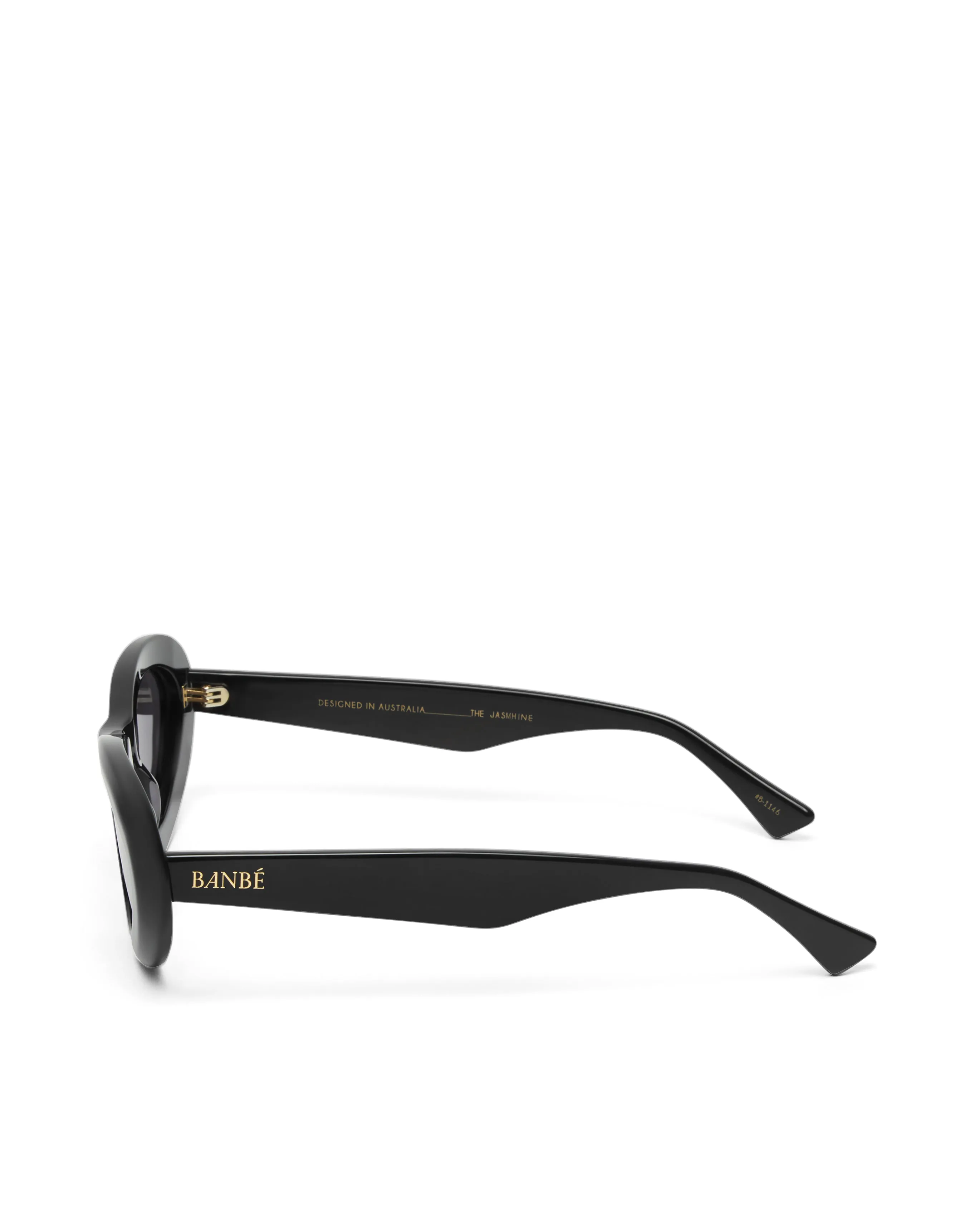 BANBE EYEWEAR Womens The Jasmine Sunglasses - Black- Black