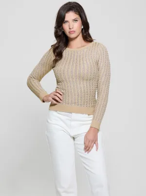 Beige Josie Knit Top Guess