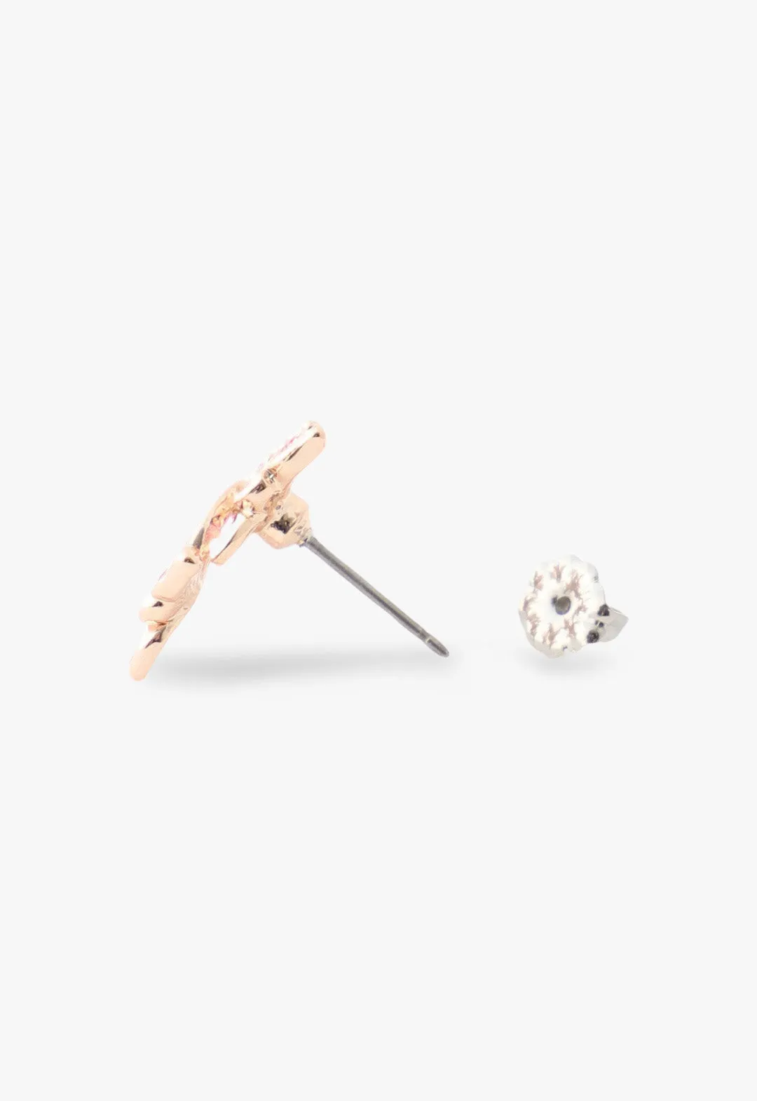 Bejeweled Butterfly Stud Earrings - Pink Annasui