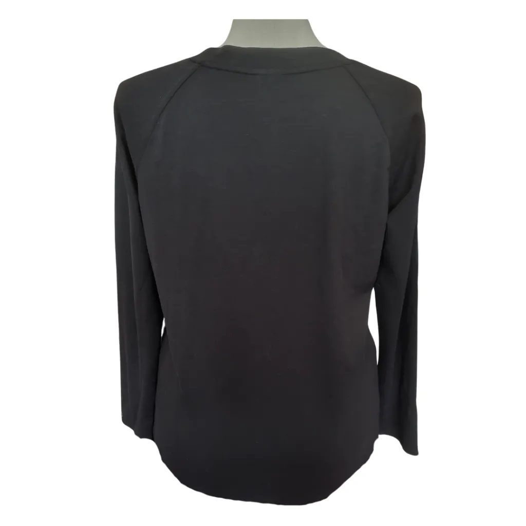 Belyn Key Laguna Women's White & Black Women's Long Sleeve Top Size XL MSP$156