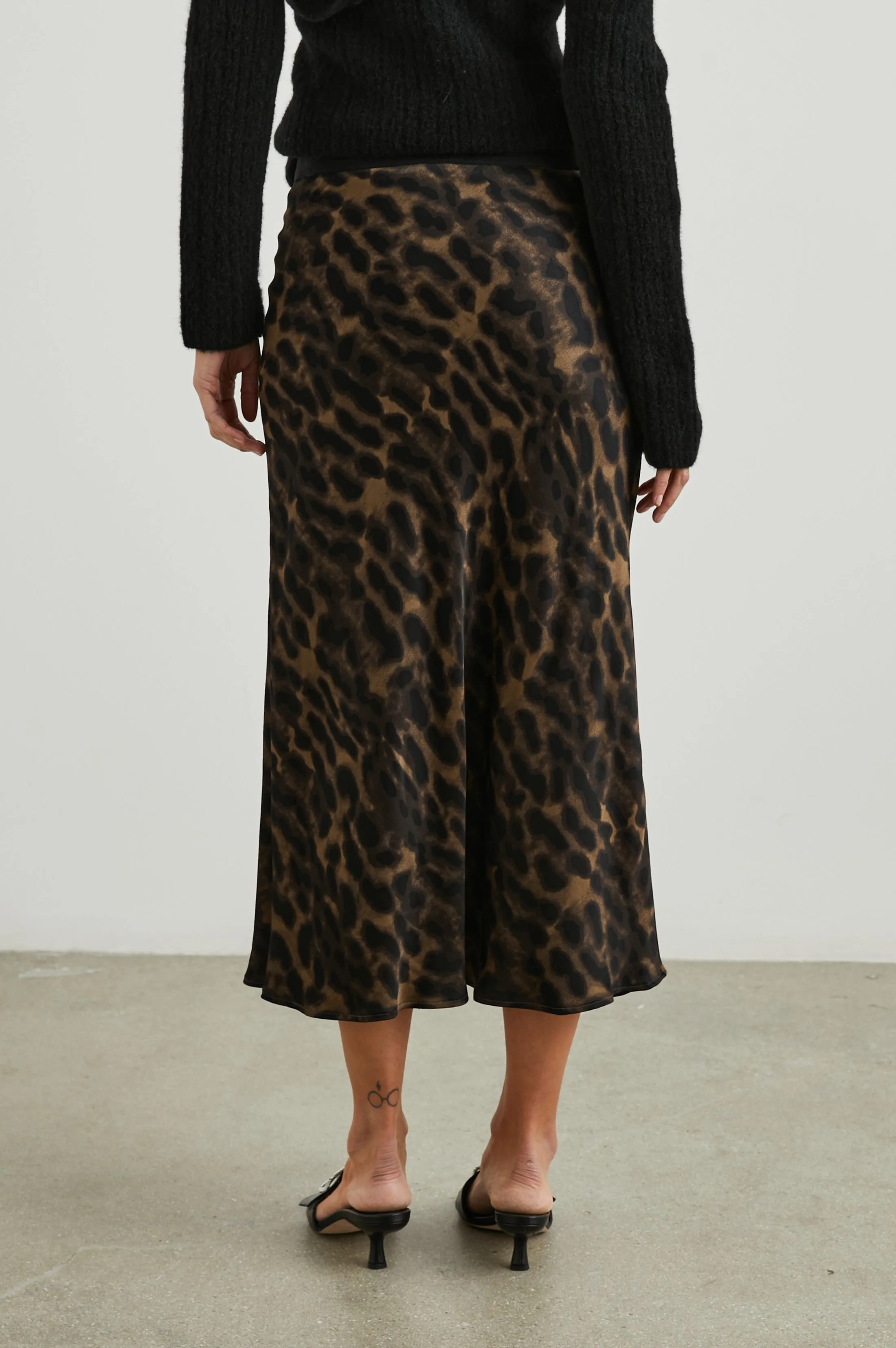 BERLIN SKIRT - UMBER LEOPARD Rails