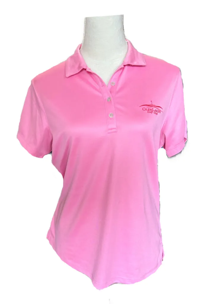 Bermuda Sands Pink Golf Polo with Logo Size M