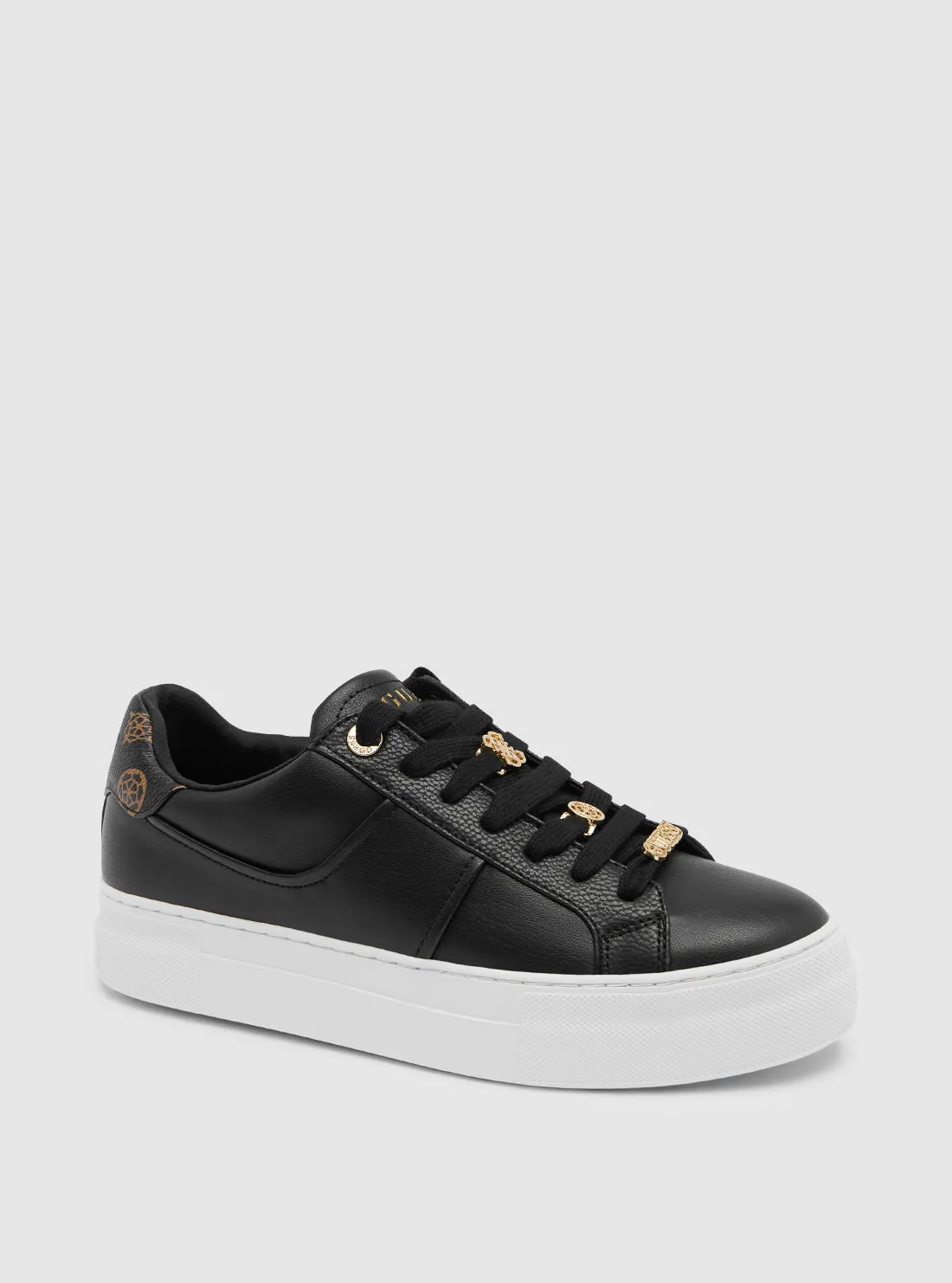 Black Giella Low-Top Sneakers Guess
