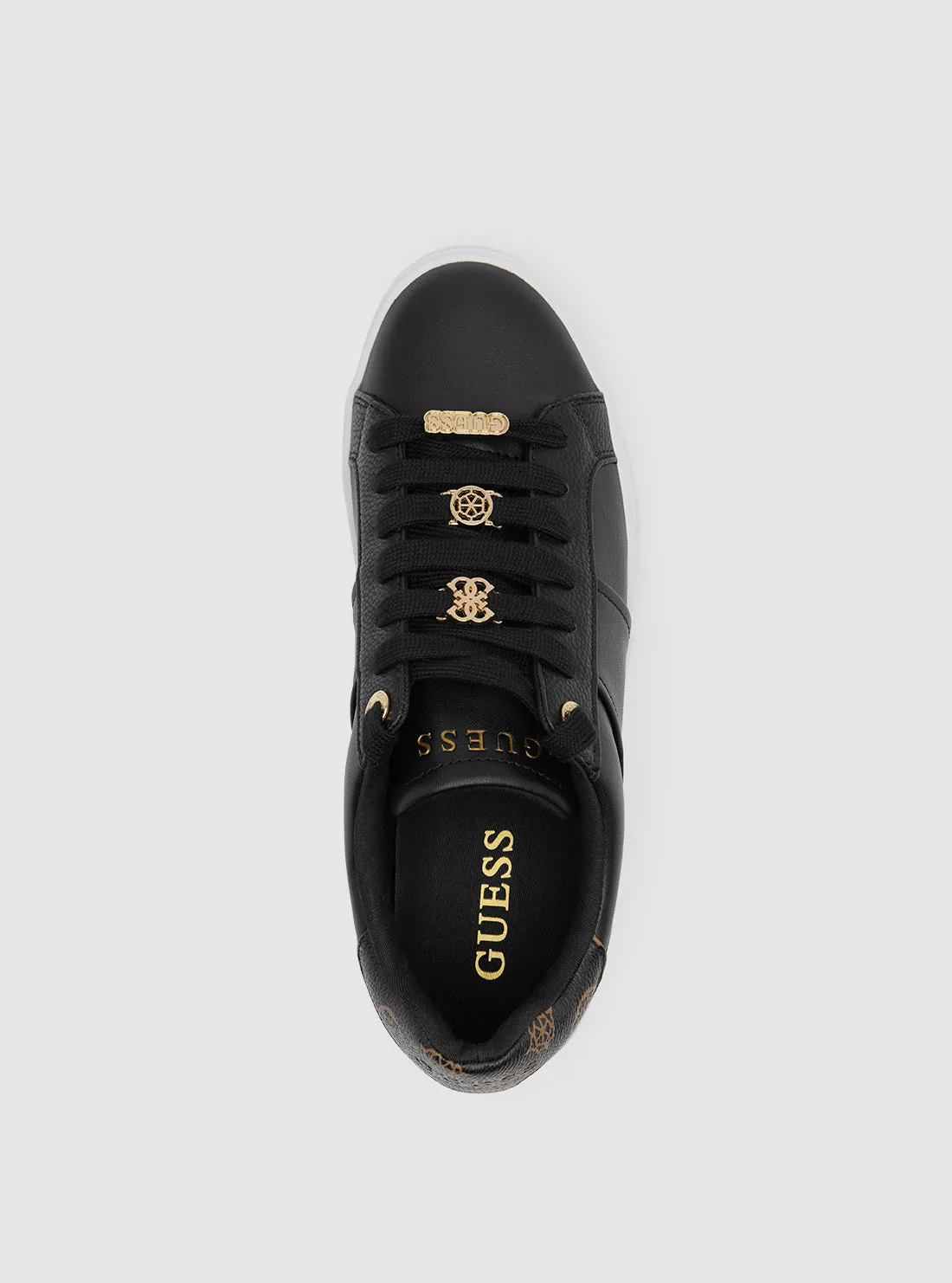 Black Giella Low-Top Sneakers Guess
