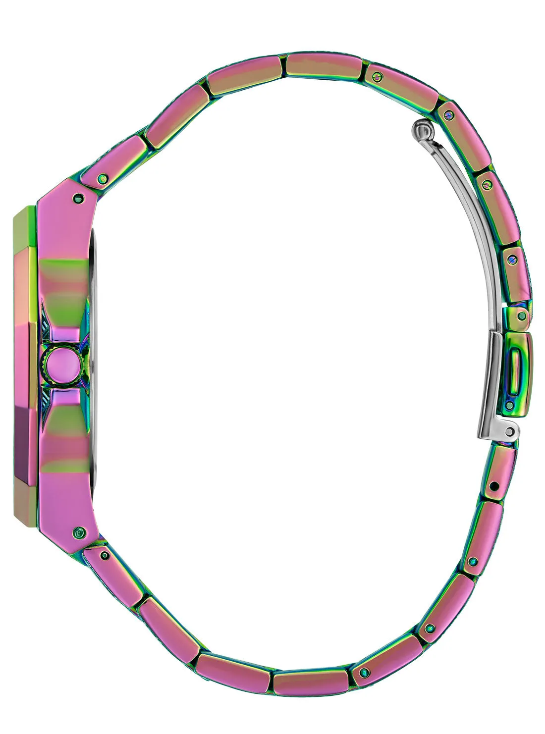 Black Iridescent Misfit Glitz Watch Guess