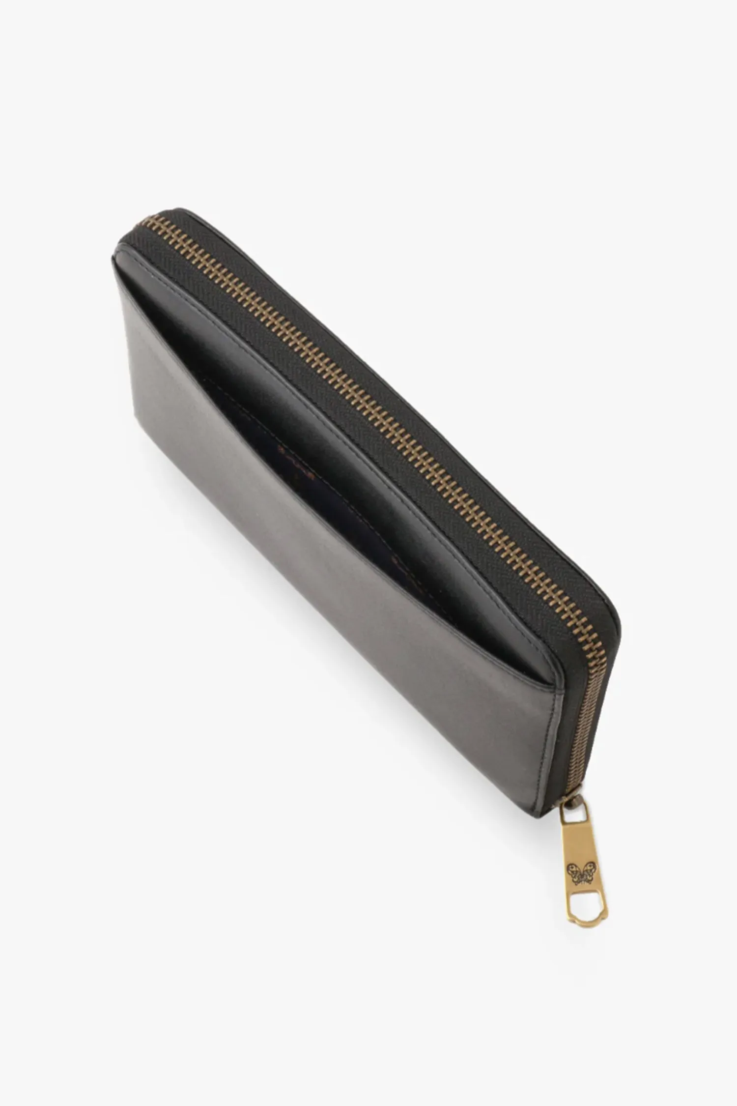 Black Retro Button Wallet Annasui