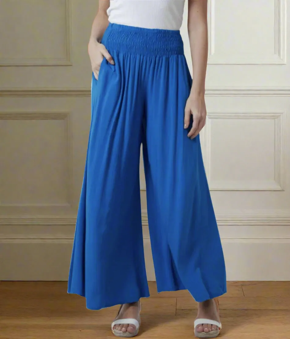 Blue Culotte Trousers