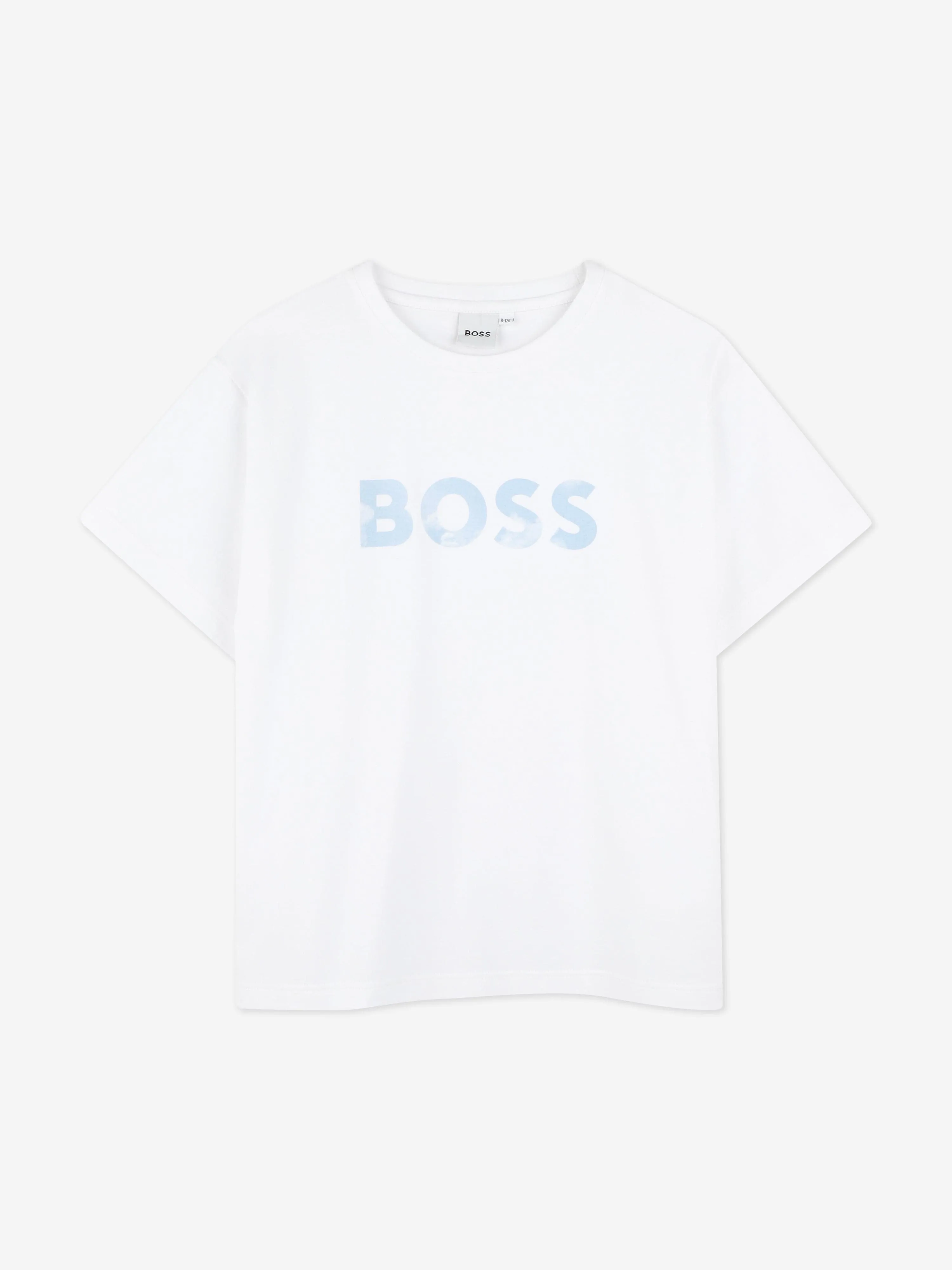 BOSS Boys Short Set in White