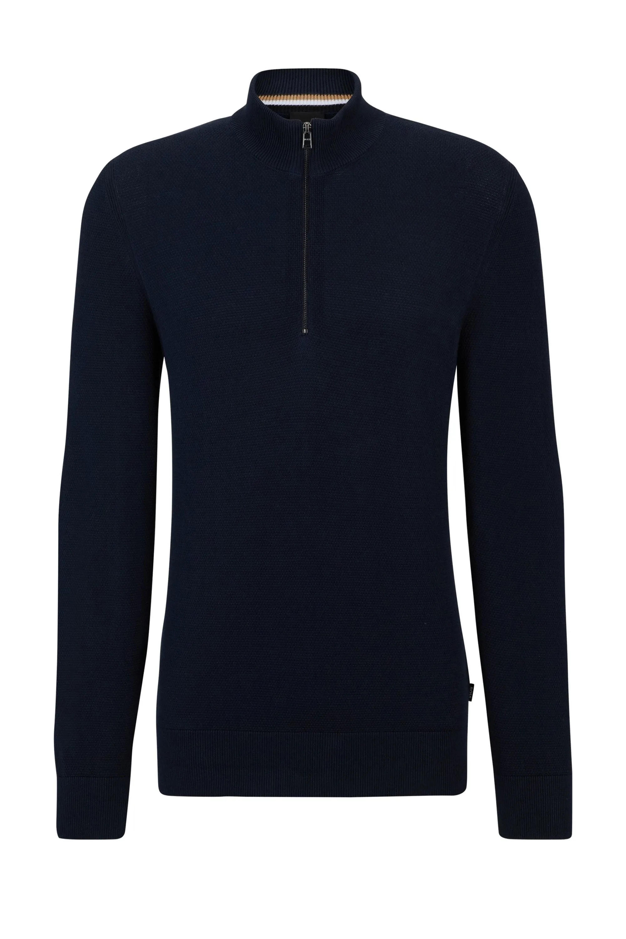 Boss Ebrando P Half Zip Knitwear Dark Blue