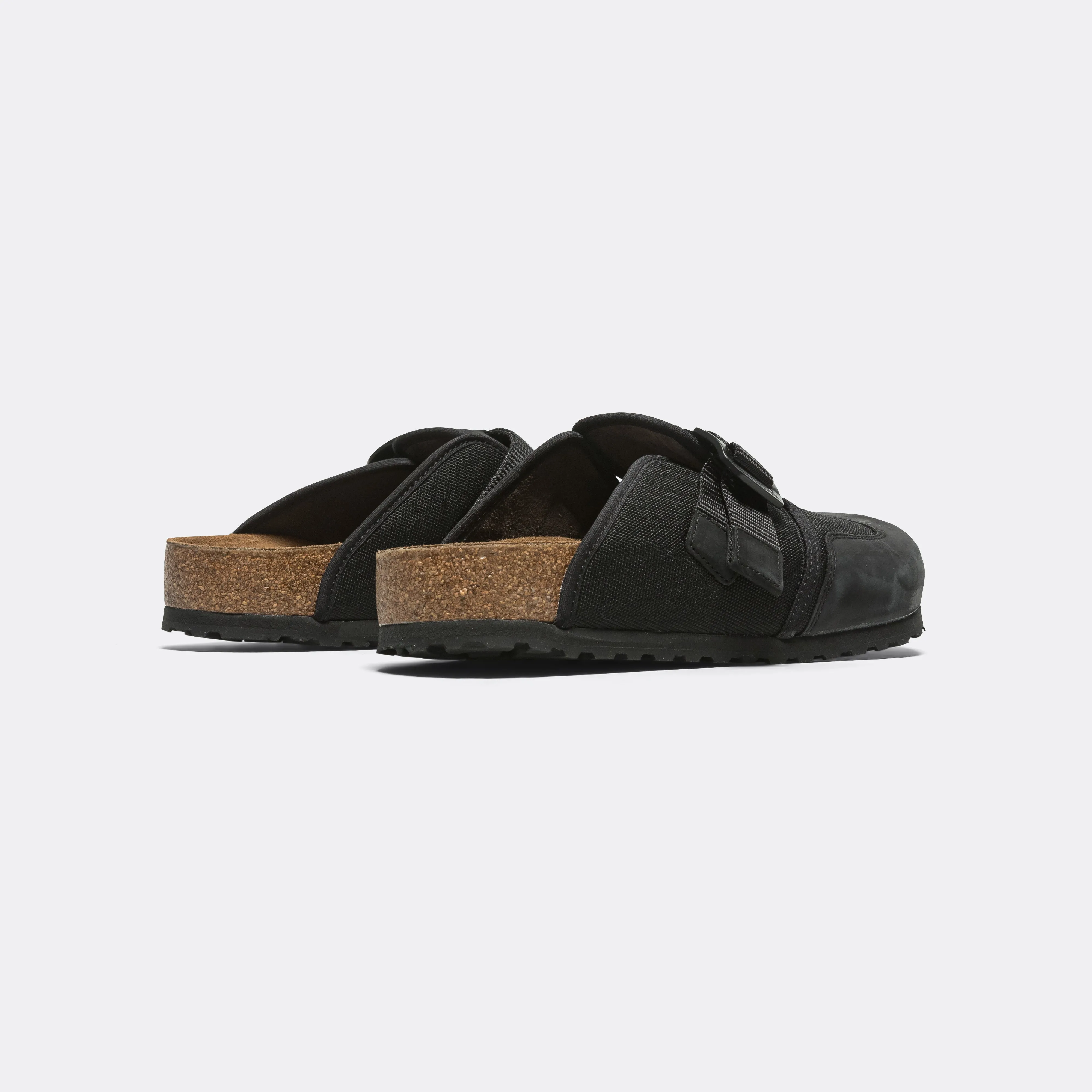 Boston Nova - Black Nubuck Leather/Textile