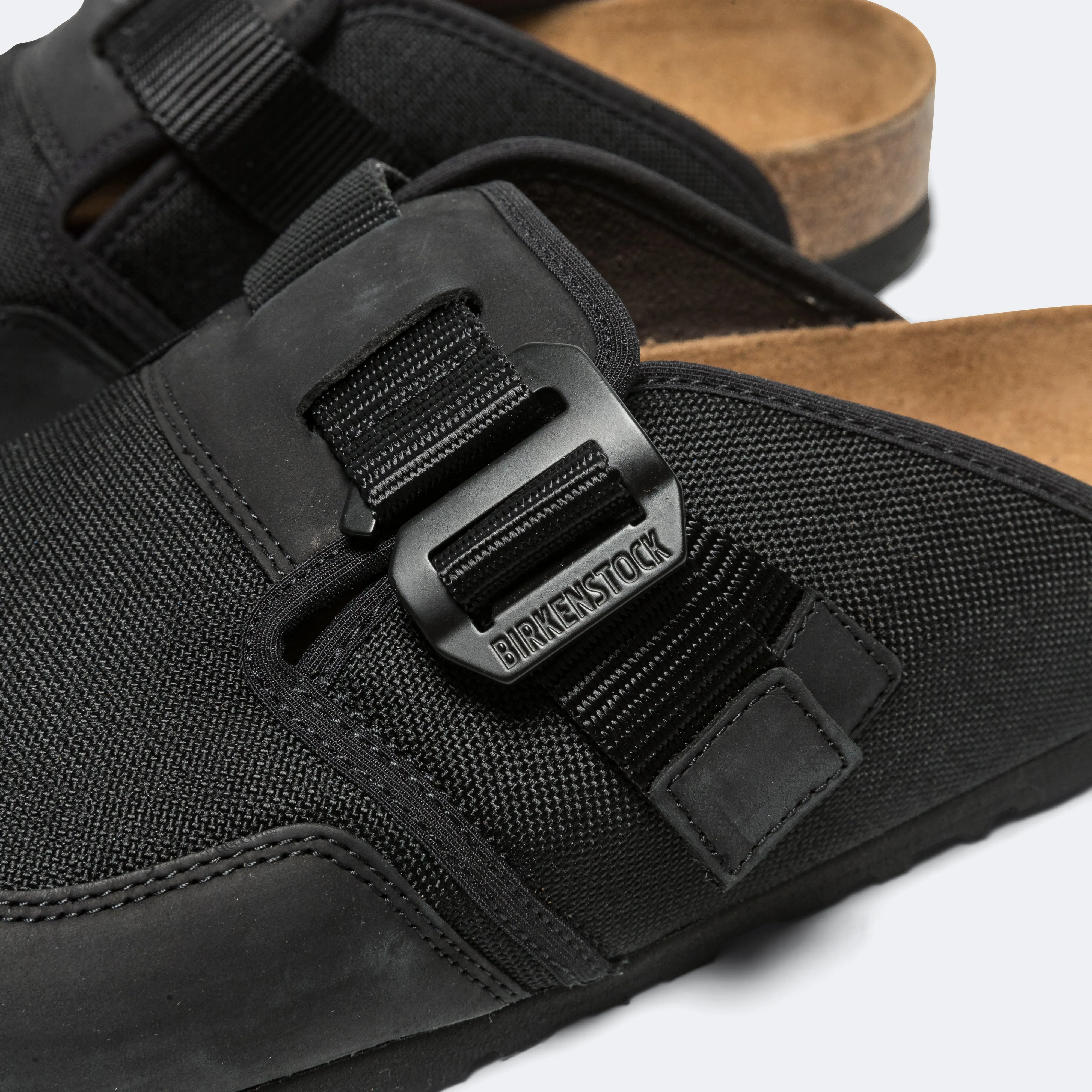 Boston Nova - Black Nubuck Leather/Textile