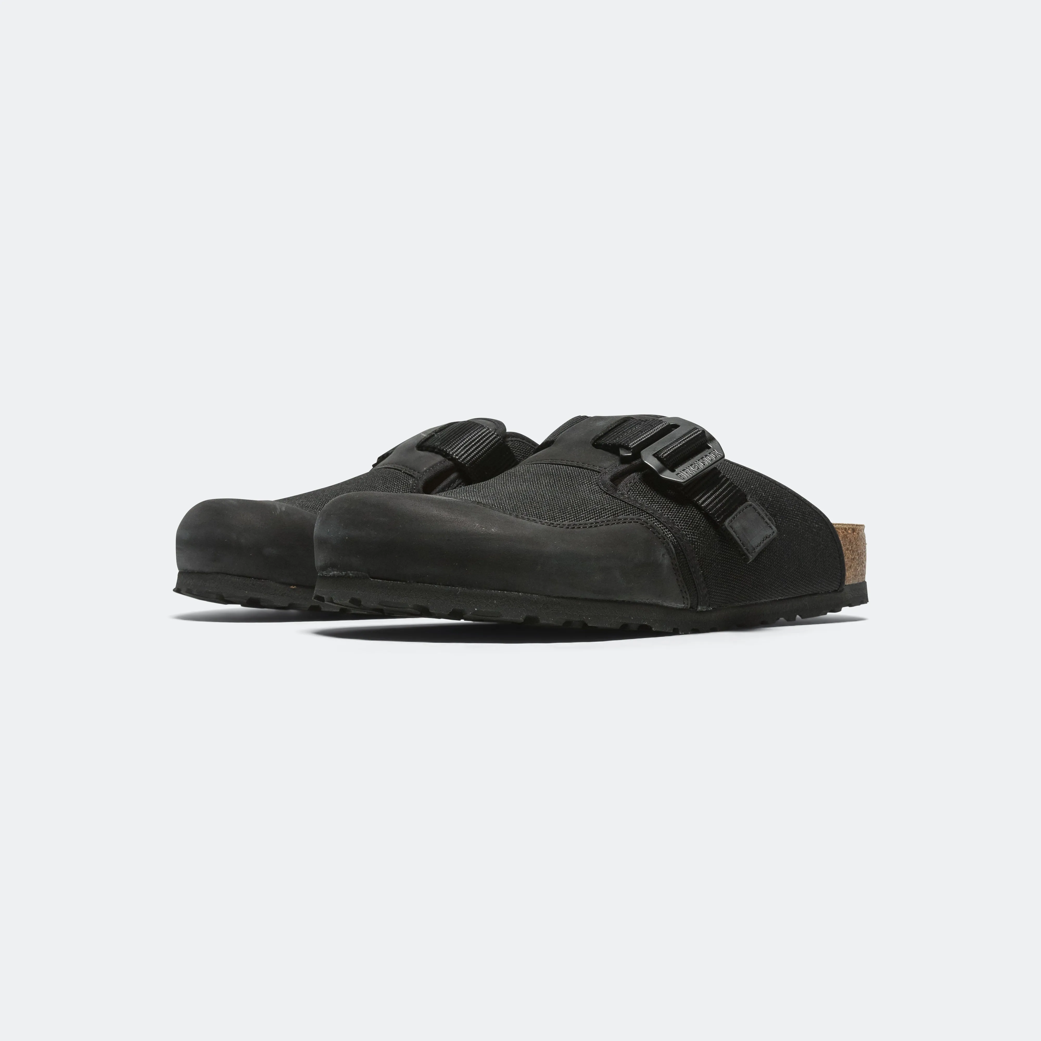 Boston Nova - Black Nubuck Leather/Textile