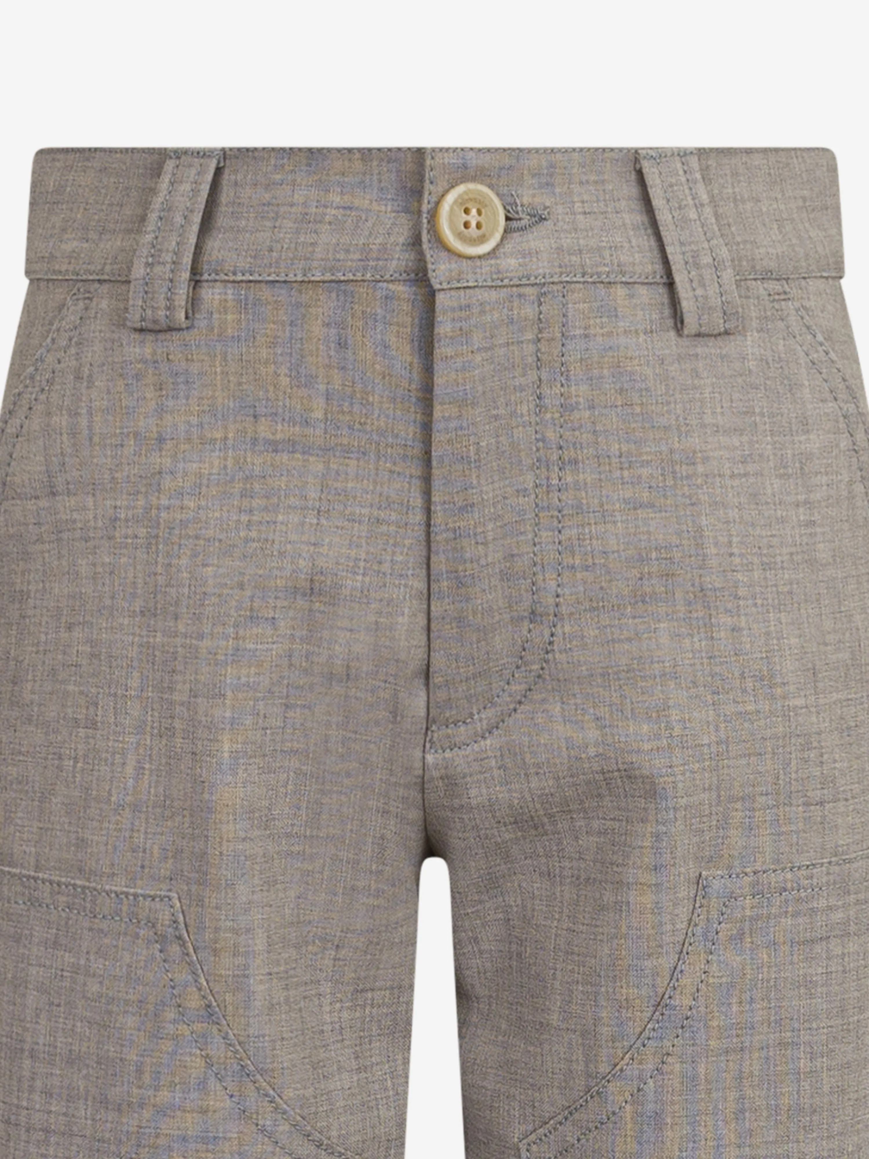 Boys Wool Trousers in Grey