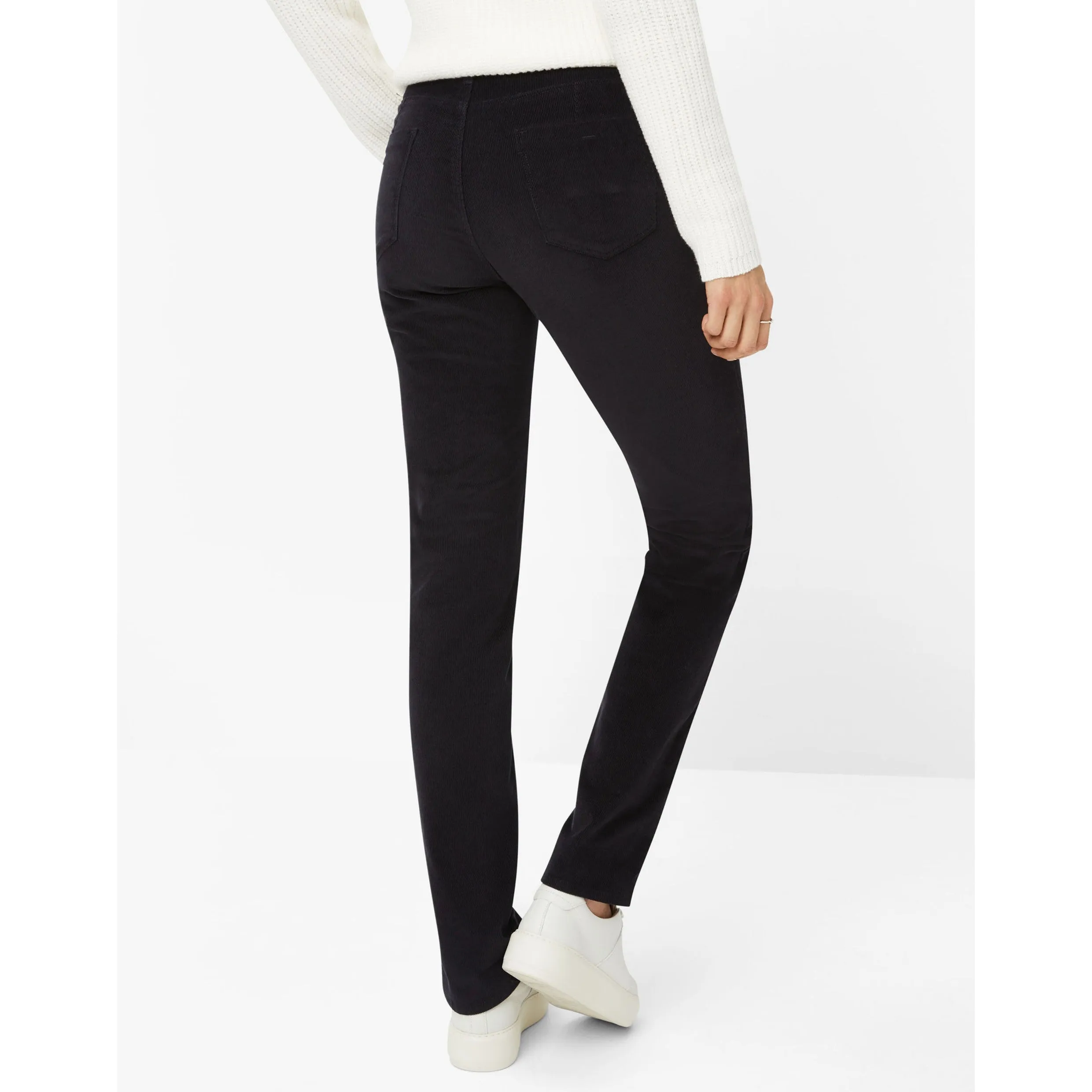 Brax Mary Corduroy Five Pocket Jeans Black 75-1838