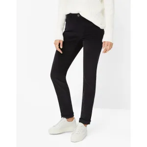 Brax Mary Corduroy Five Pocket Jeans Black 75-1838