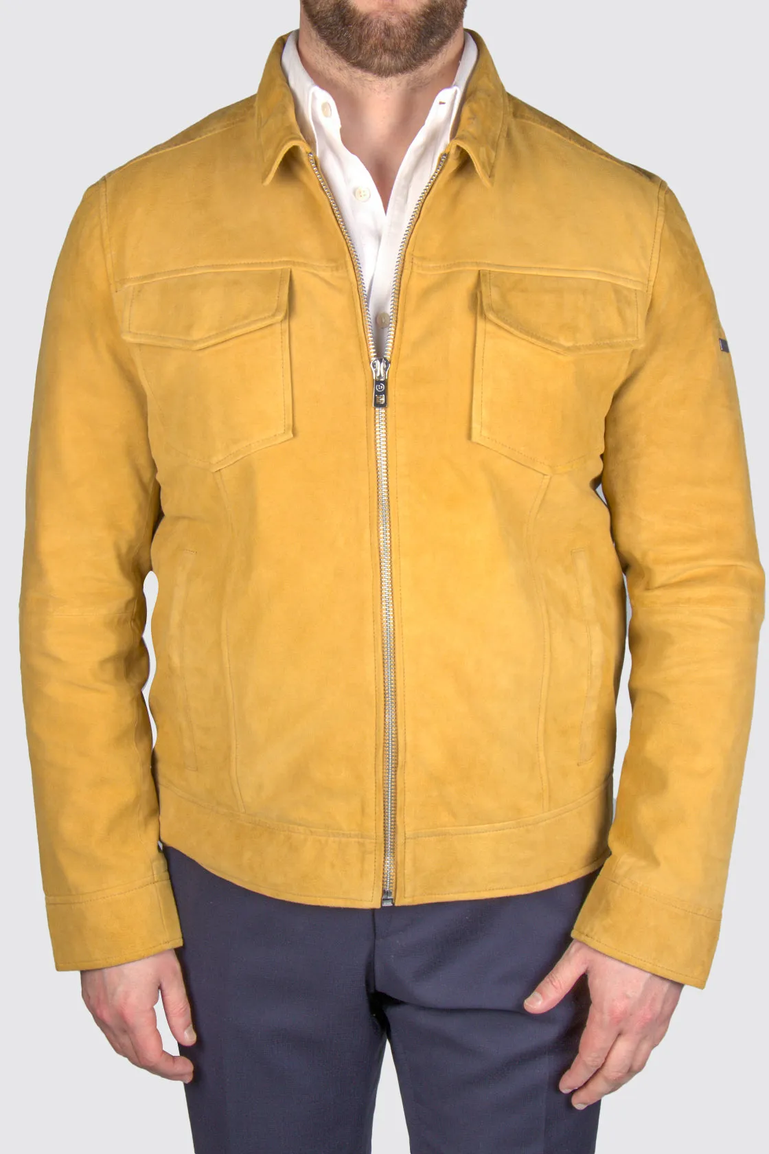 Bugatti Suede Jacket Yellow
