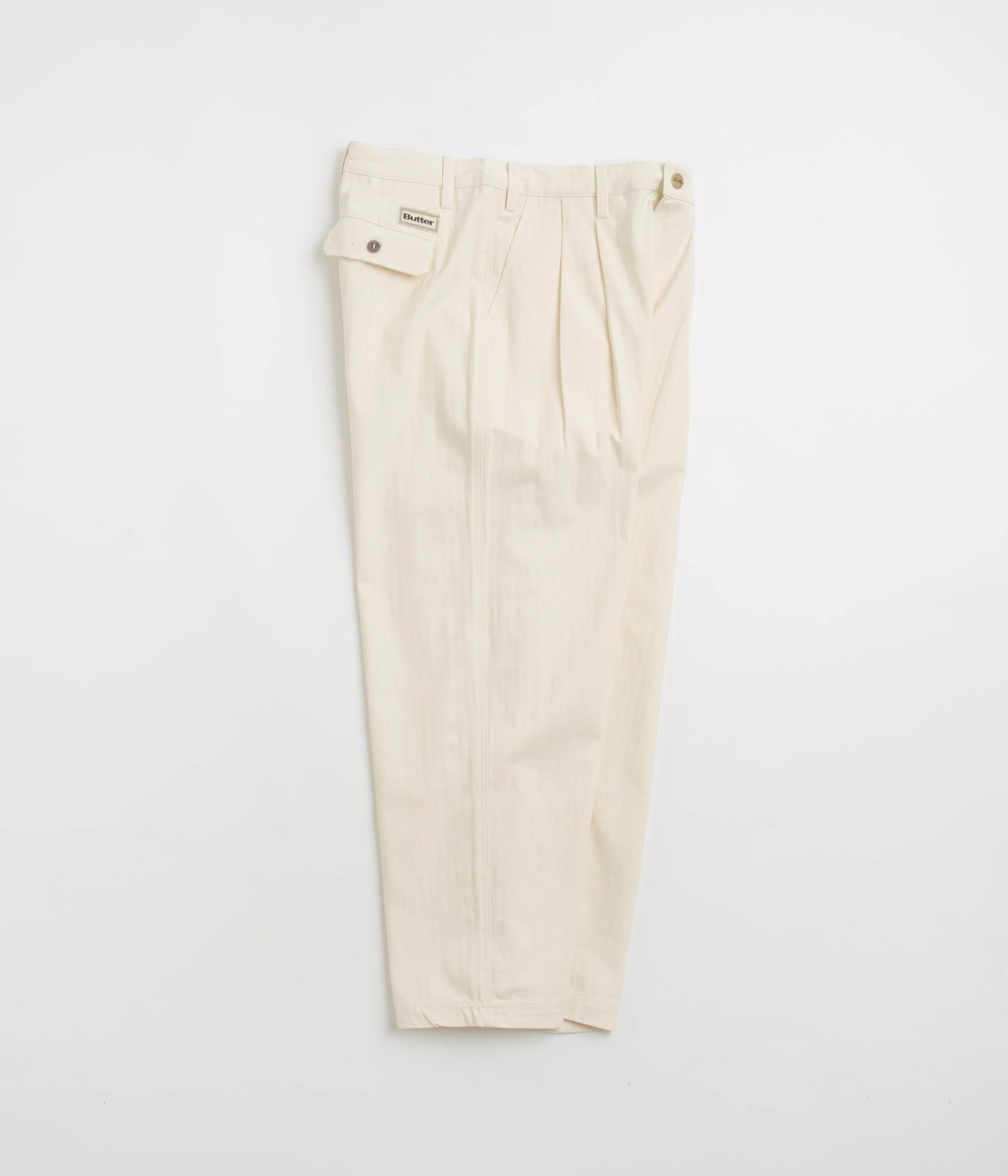 Butter Goods Pleated Trousers - Bone
