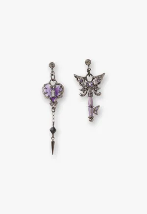 Butterfly Lock and Key Earrings Annasui
