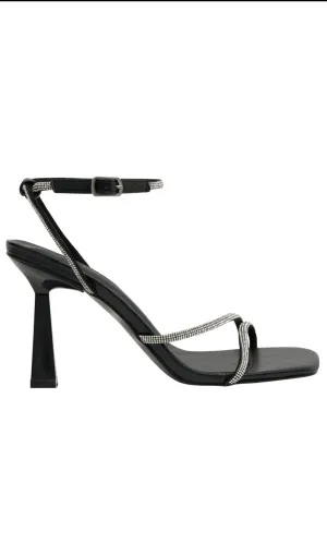 Caitlin Diamante Rope Heels - Black Gloria Lanvin