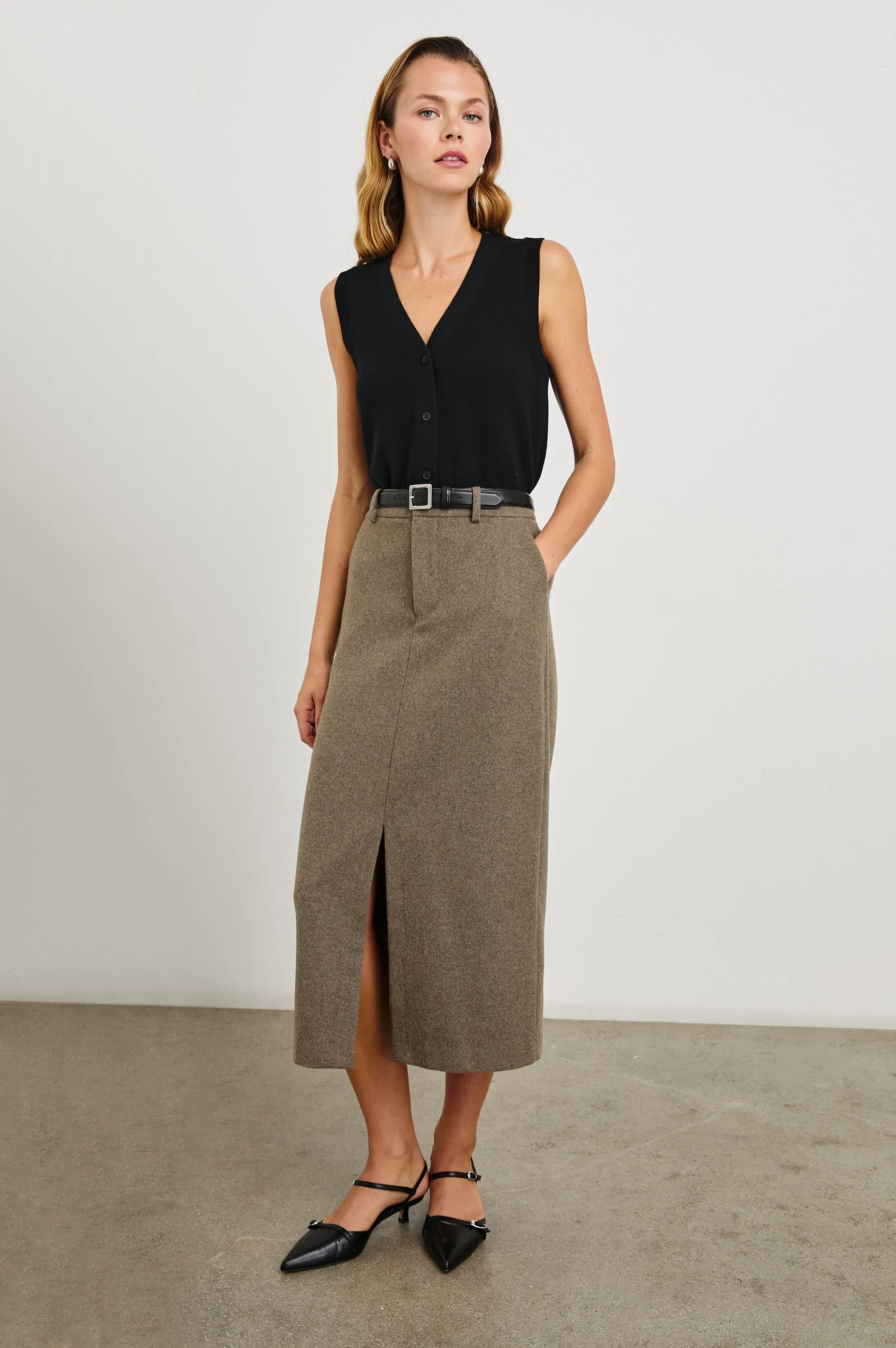CAROLINA SKIRT - HAZELNUT Rails
