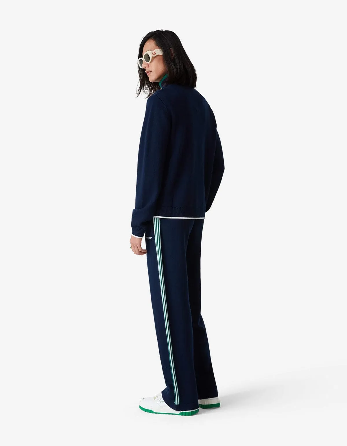 Casablanca Navy Blue Knit Tennis Trousers