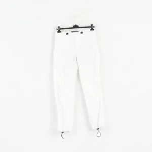 CAT Womens S Trousers White Castro Cotton Blend Lightweight Pants