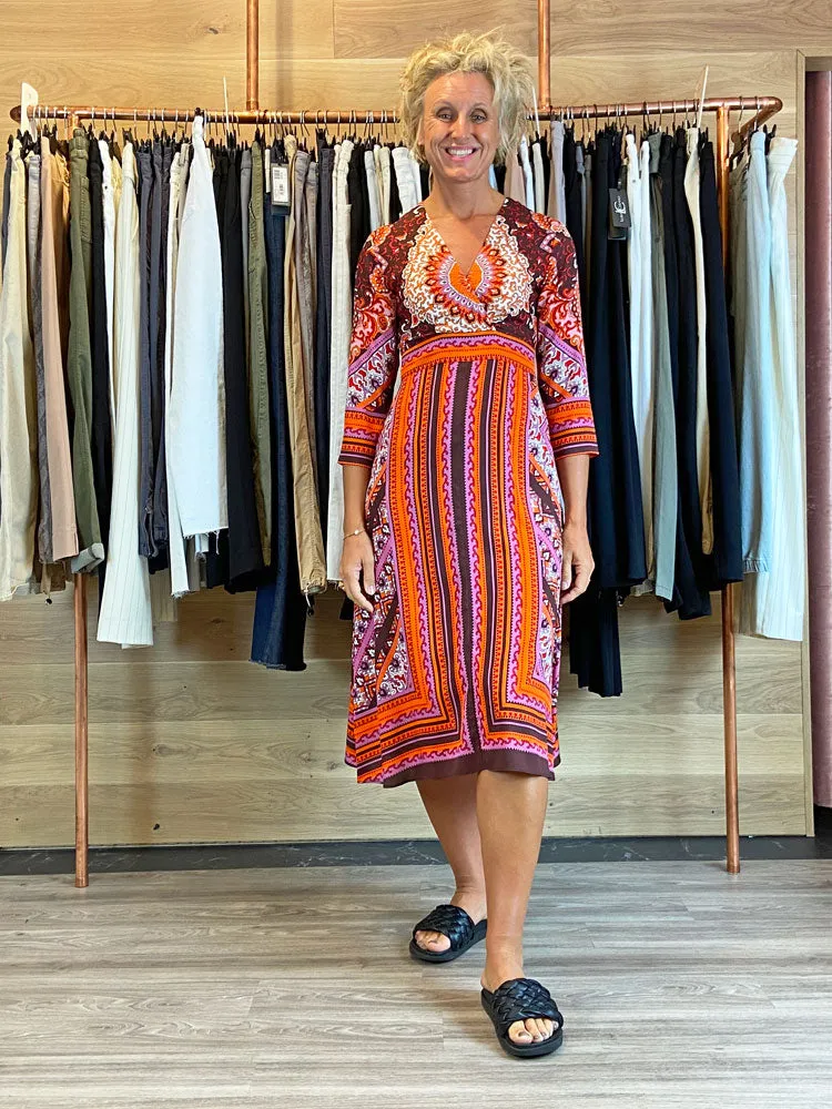 Charlotte Sparre Square Dress Elisa Orange
