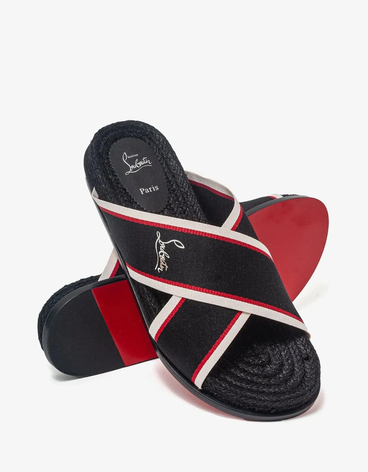 Christian Louboutin Hot Cross Black Sandals