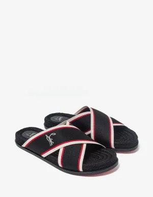 Christian Louboutin Hot Cross Black Sandals