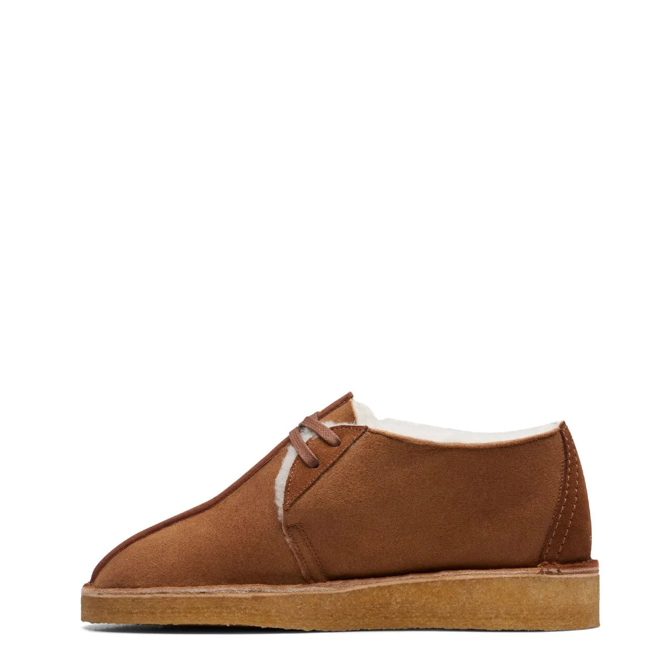 Clarks Originals Womens Desert Trek Warmlined Shoes Tan
