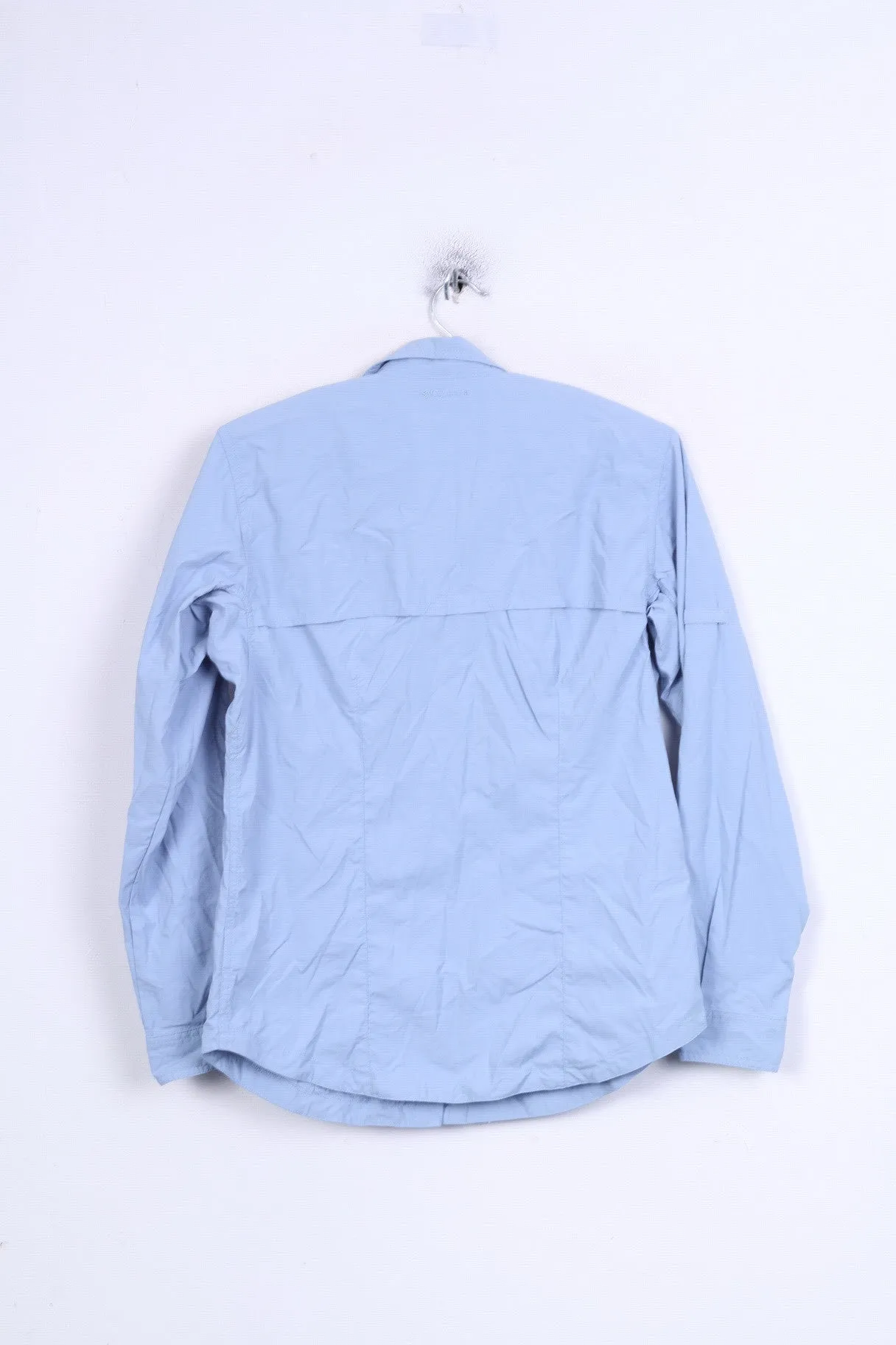 Columbia Womens S Casual Shirt Blue Nylon Top Sportswear Company