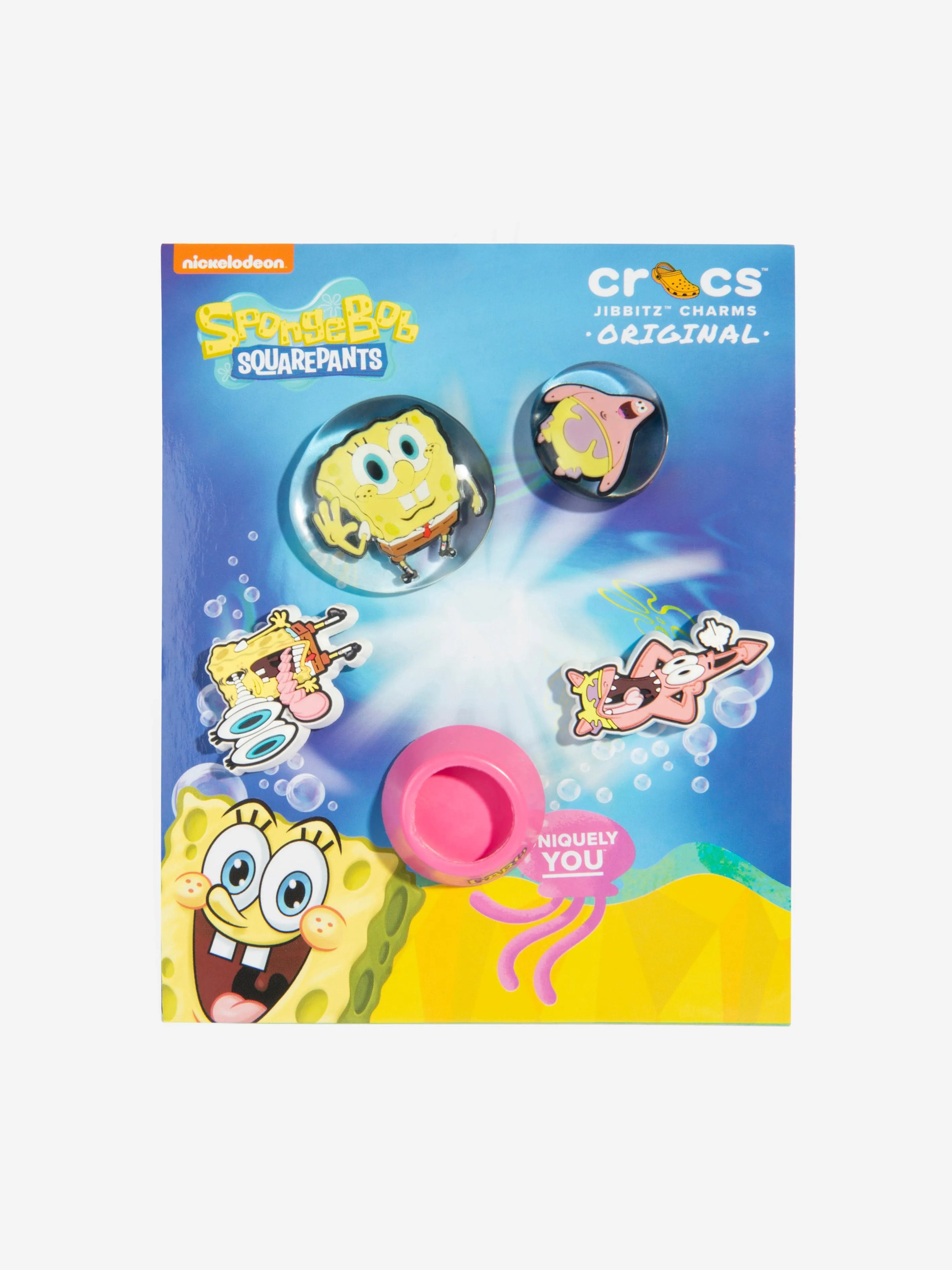 Crocs Kids Spongebob Bubble Jibbitz Charm 5 Pack in Multicolour