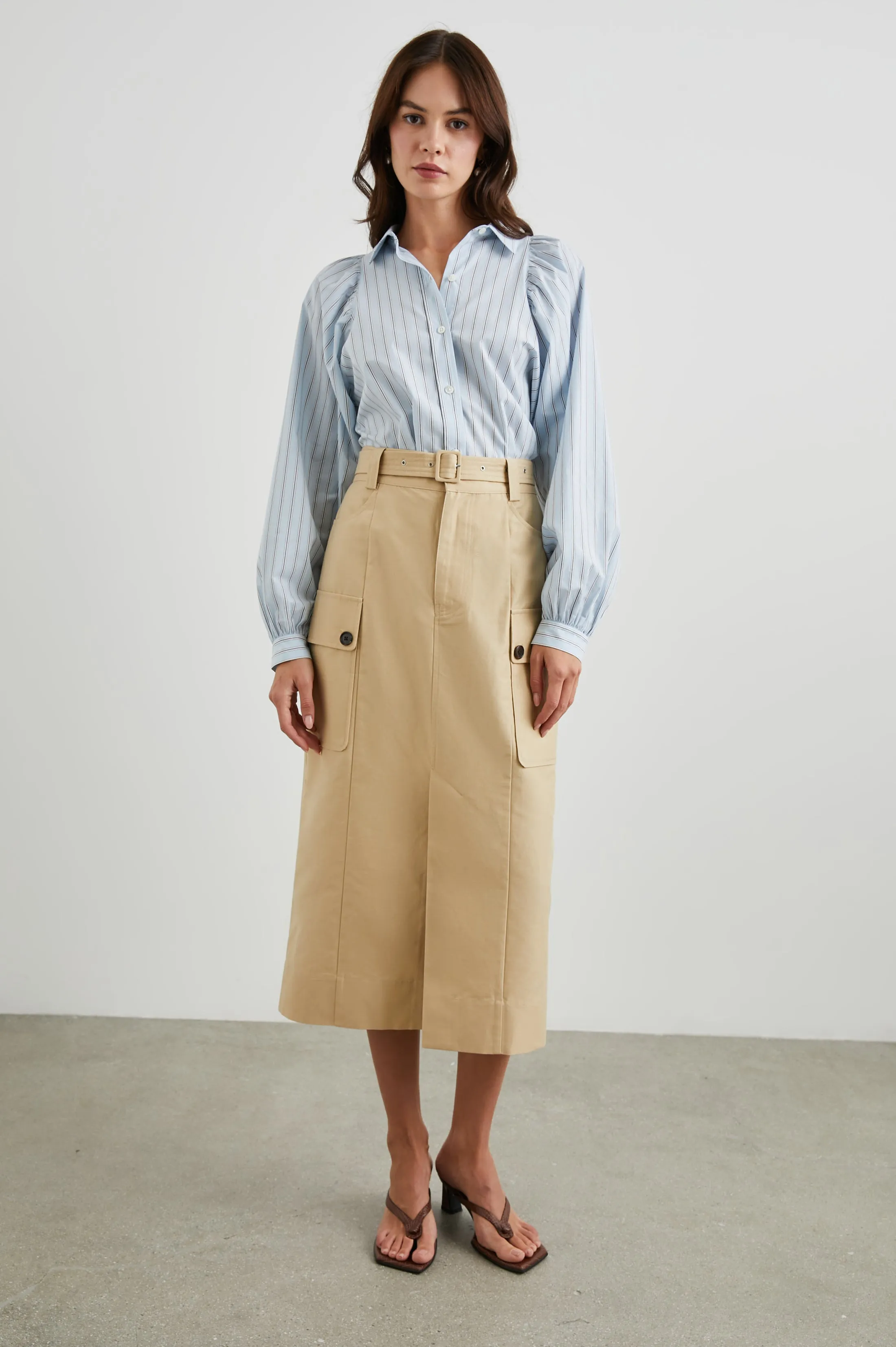 CYRUS SKIRT - KHAKI Rails