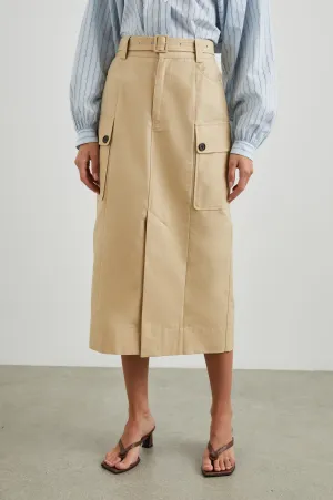 CYRUS SKIRT - KHAKI Rails