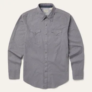 Diamond Print Western Shirt -STETSON