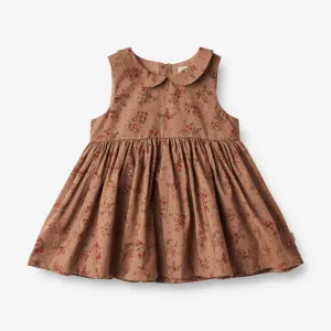 Dress Eila | Baby - berry dust flowers Wheat