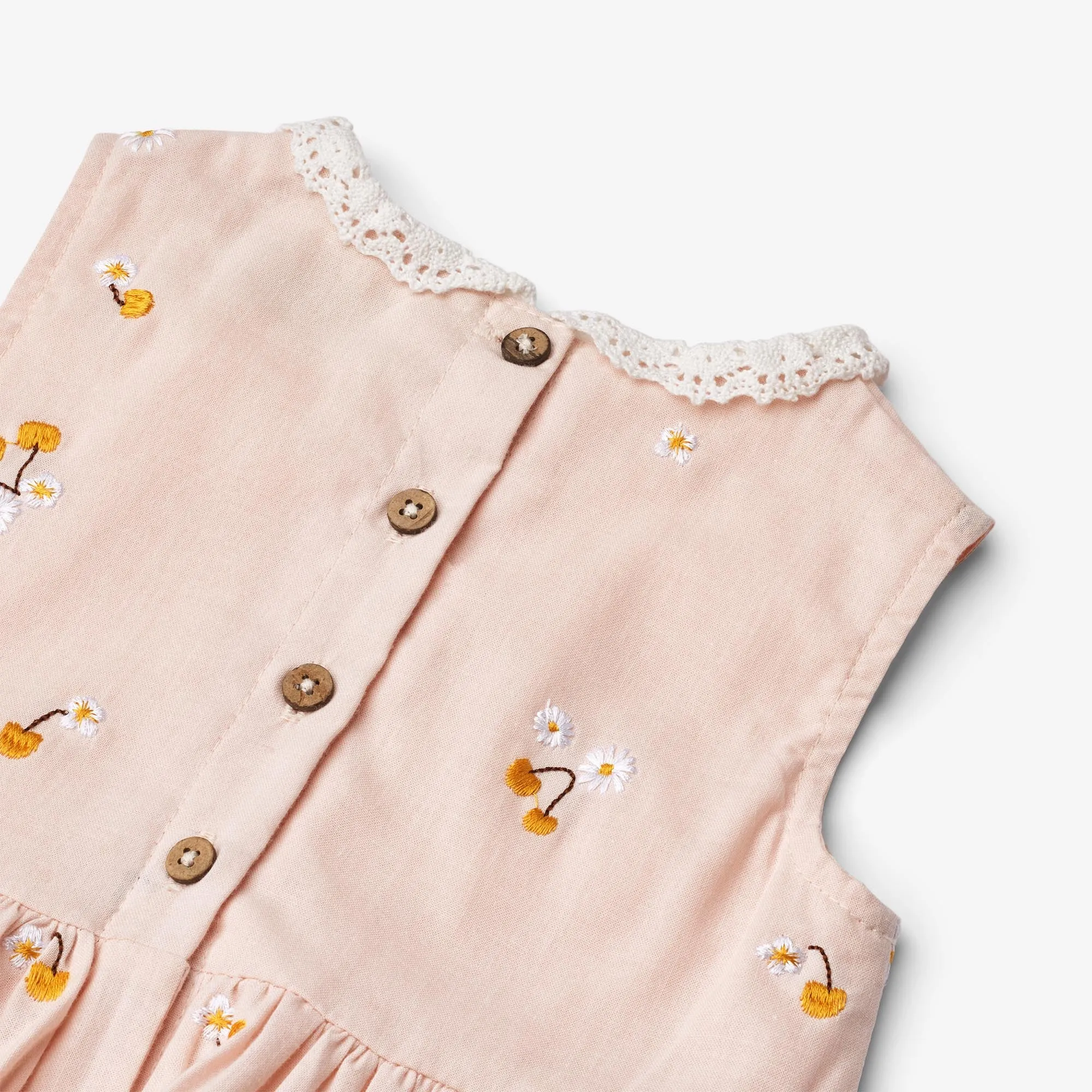 Dress Elma - powder yellow cherries Wheat