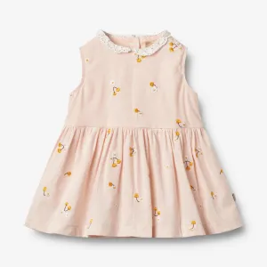 Dress Elma - powder yellow cherries Wheat