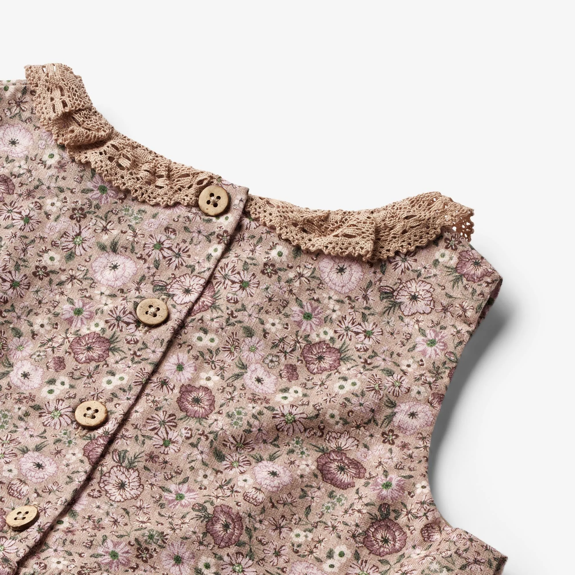 Dress Elma - rose shadow flowers Wheat