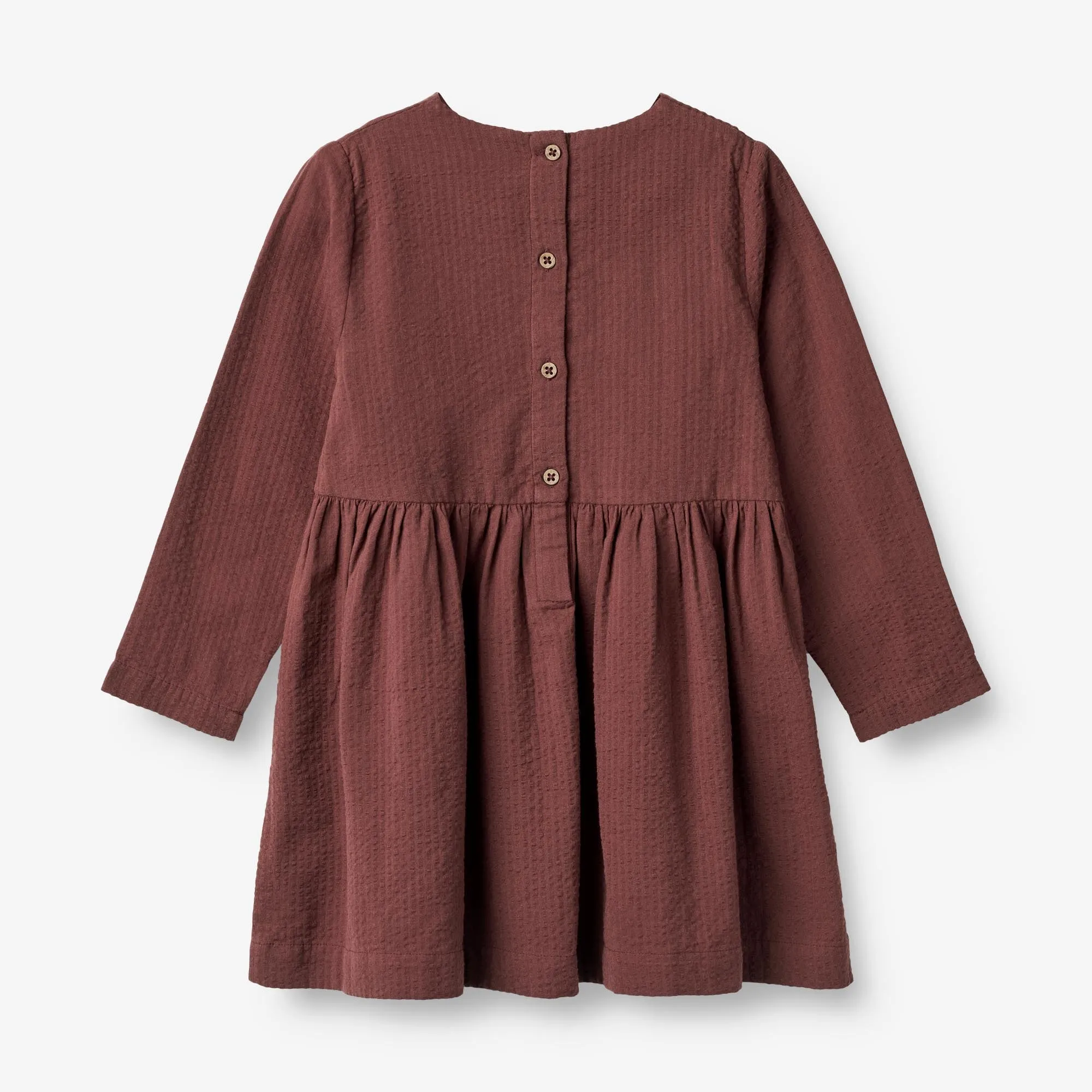 Dress Gunvor Embroidery - aubergine Wheat