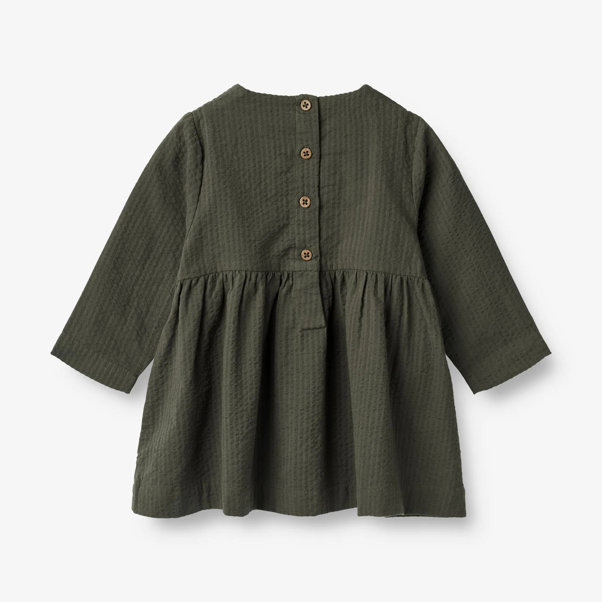 Dress Gunvor Embroidery | Baby - black coal Wheat