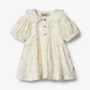 Dress S/S Adele - blue flowers Wheat