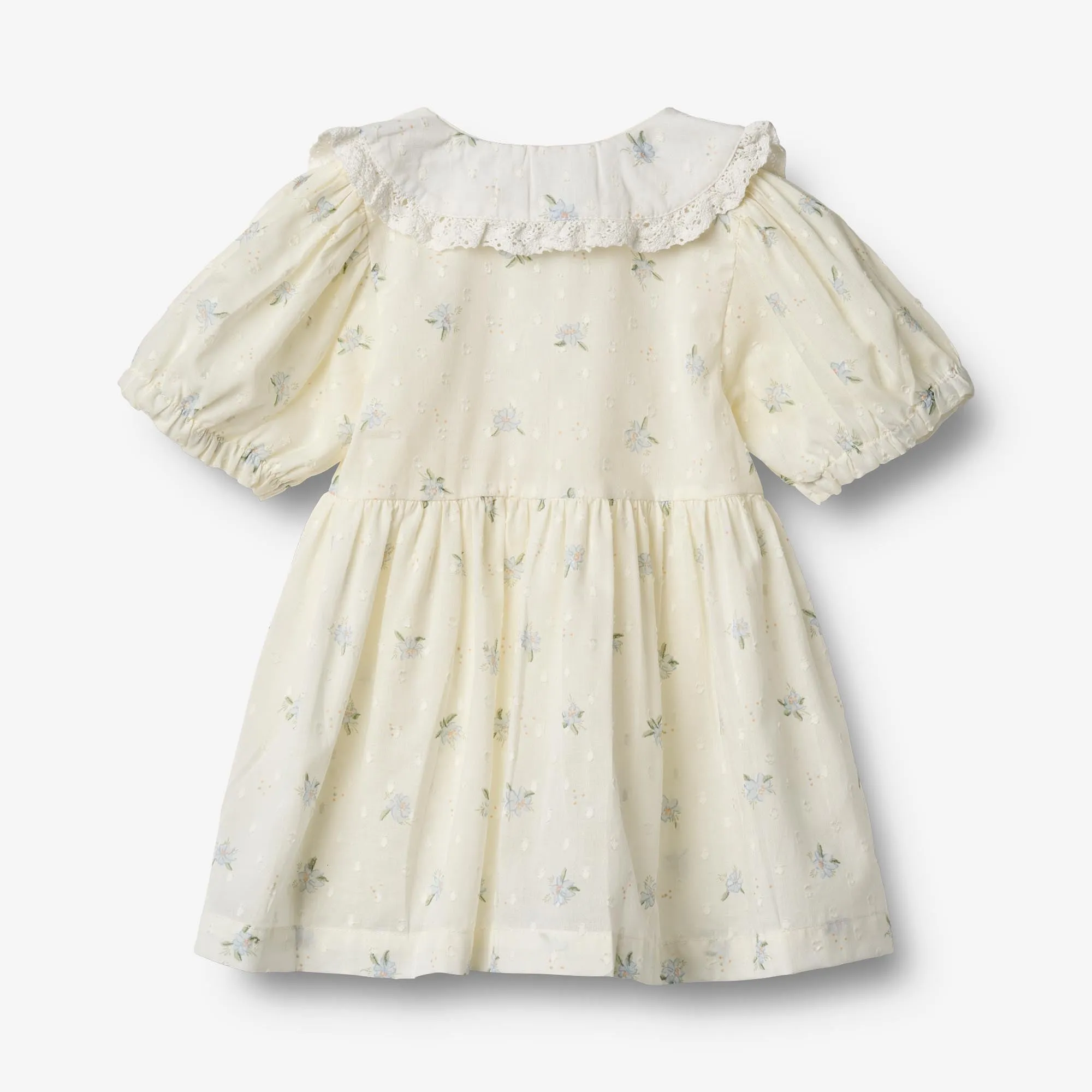 Dress S/S Adele - blue flowers Wheat